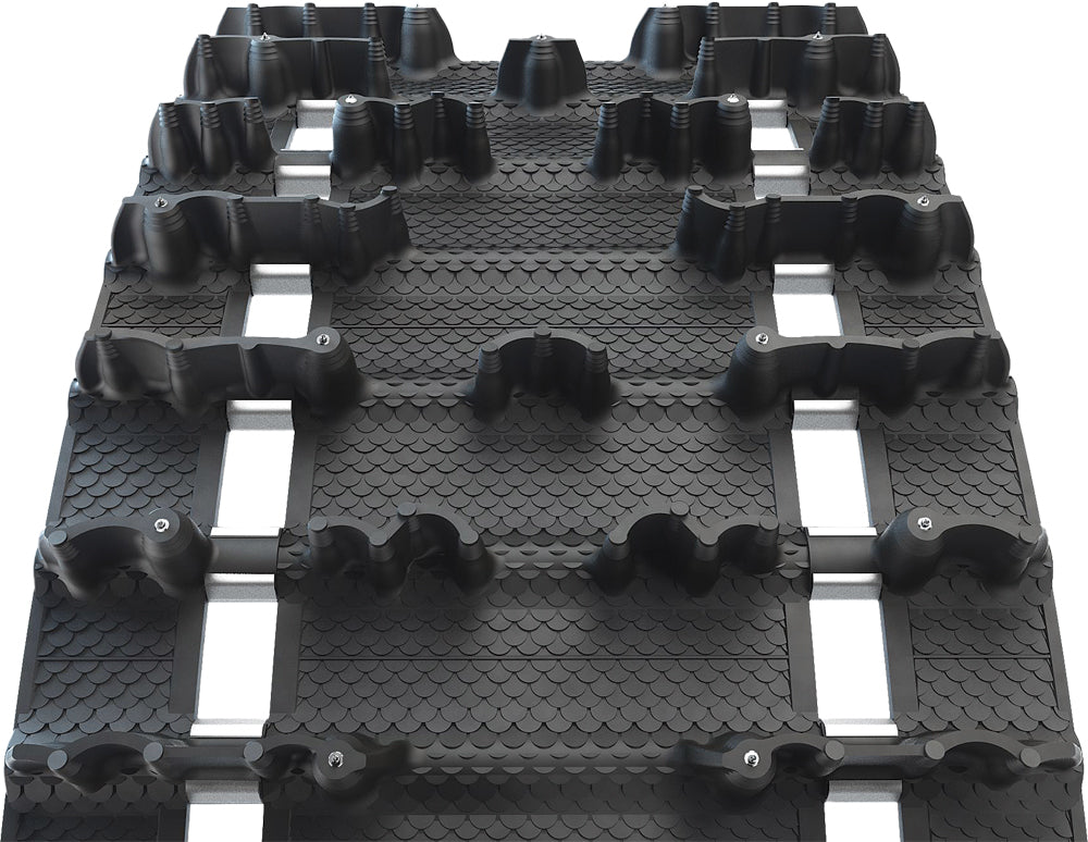 Camso Tire Ice Cobra 2.86 Pitch 1.6 Track with 15-inch width and 54-9244 model number, designed for snowmobiling.