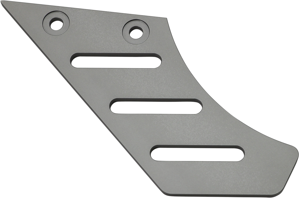 Dynojet Research Chain Guard Kit for 2021 Pan America, showing black plastic guard and mounting brackets on motorcycle chain.