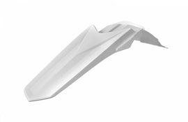 Polisport Plastics Sherco rear fender in white, model 64-69071, designed for Sherco motorcycles, visible in the image.