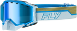 Fly Racing - Zone Elite Sn Goggle Bl/Lt Gry W/Dark Blue Mir/Plrzd Amb Lens - 37-4112