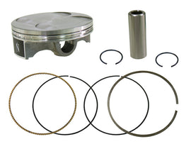 Namura forged Nikasil piston kit with 95.97mm bore, standard 12.0:1 compression, shown with piston components and cylinder surface.
