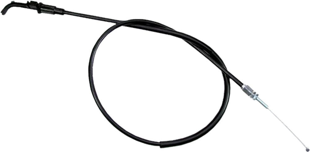 Motion Pro black vinyl throttle pull cable 70-3166 for motorcycle control lines, featuring durable construction and precise fit.