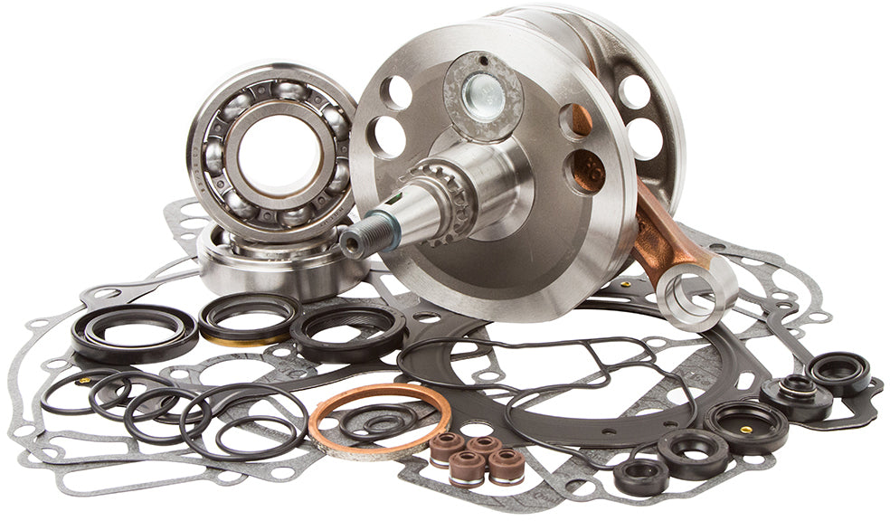 Hot Rods engine bottom end kit with pistons, crankshaft, and connecting rods for automotive repair and performance.