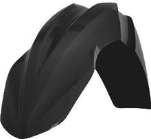 Load image into Gallery viewer, Acerbis black front fender for street motorcycles, showing a sleek, durable plastic design with mounting points for easy installation.