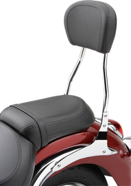 Chrome Cobra Std Sissy Bar with pad for Kawasaki VN1700 Classic 2009-2013, motorcycle rack with sleek design
