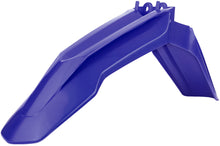 Load image into Gallery viewer, Blue Polisport Plastics front fender for Sherco motorcycles, showcasing the durable plastic design and vibrant color.