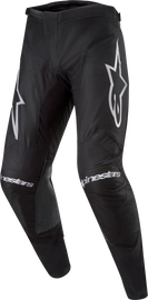 Alpine Star Racer Graphite Pants in black, size 30, featuring a sleek design and athletic fit, shown on a plain background.