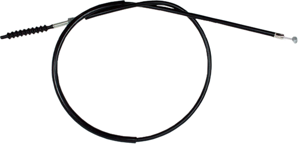 Motion Pro black vinyl clutch cable for motorcycles, showing the cable with protective outer sheath and metal fittings.