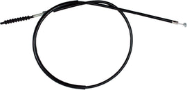 Motion Pro black vinyl clutch cable for motorcycles, showing the cable with protective outer sheath and metal fittings.