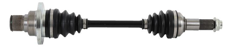 All Balls heavy-duty rear drive axle with six balls, designed for durable motorcycle or ATV performance.