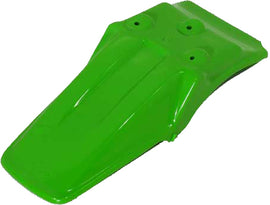 Acerbis green rear fender for motorcycle with mounting points, designed for durability and a sleek look.