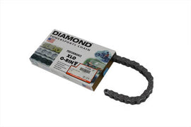 Diamond Chain O-Ring 106 link drive line chain showing close-up of metal links and O-ring components.
