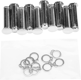 HardDrive chrome pivot pin and clip for 2004-2019 Harley XL hand controls, part 820-1503, shown in the image.