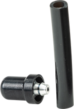 Load image into Gallery viewer, Black No Toil vent cap for motorcycle or bike ventilation systems, shown in the product image.