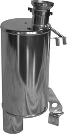 Straightline Performance lightweight ceramic exhaust muffler for Acura and Yamaha vehicles, shown in a close-up view.
