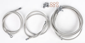 Streamline rear brake line for Maverick 170-0295, standard length, with metal fittings, designed for reliable brake performance.