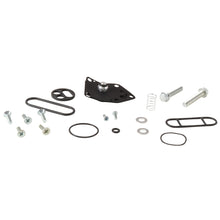 Load image into Gallery viewer, All Balls Fuel Tap Repair Kit for intake, carb, and fuel system, shown with various components and seals.