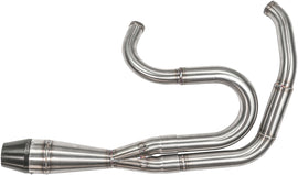Sawicki Speed Shop 2-in-1 FXR shorty exhaust with brushed stainless steel finish, showcasing the sleek, compact design.