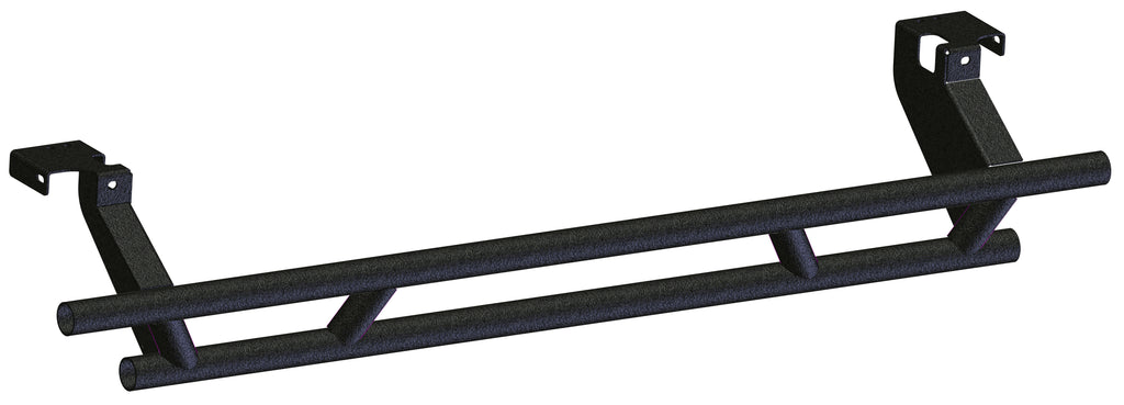 Black rear bumper for Kawasaki KFI Products Kaw 10-1800, designed as a durable body replacement part.