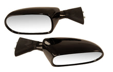 Load image into Gallery viewer, Emgo right motorcycle mirror with black housing and adjustable arm, designed for Suzuki models.