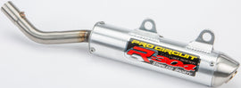Pro Circuit P/C R-304 exhaust silencer for KX250 2005-2007, motorcycle muffler with black finish and silver branding