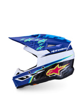 Load image into Gallery viewer, S M3 Falcon Yth Hlmt Ece06/Dot Blu/Wh/Blk/Pink Fl/Yl Fl Gl Yl