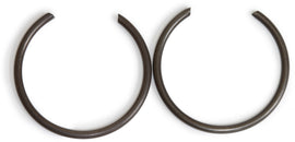 Vertex piston circlips for Vertex pistons, part 175-72067K, shown in a close-up image with metal clips and piston components.