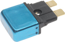 Load image into Gallery viewer, SMP 15amp electrical circuit breaker with black switch and metal terminals, used for residential or commercial electrical panels.