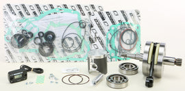 Wiseco Garage Buddy Yam engine rebuild kit showing pistons, gaskets, and engine components for Yamaha engine repair.