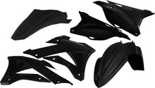 Charger l'image dans la galerie, Acerbis black plastic kit for motorcycle, featuring various plastic parts for bike restoration or customization.