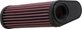 K&N Air Filter 731009 for vehicles, showing the rectangular high-performance air filter with pleated fabric media.