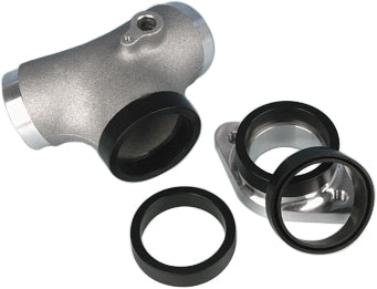 James Gasket carb to manifold gasket for Softail and Dyna motorcycles, shown in the image. Soft rubber seal for carb installation.