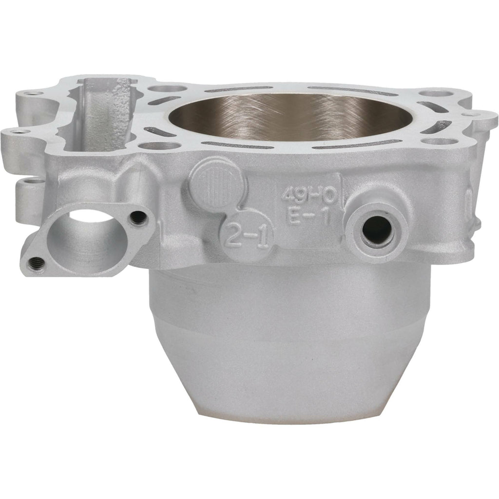 Cylinder Works engine cylinder for Suzuki 77.00/Std model, showing the detailed metal surface and engine fitment area.