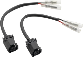 Pair of RIZOMA electrical turn signal cable kits with connectors, designed for motorcycle turn signal wiring.