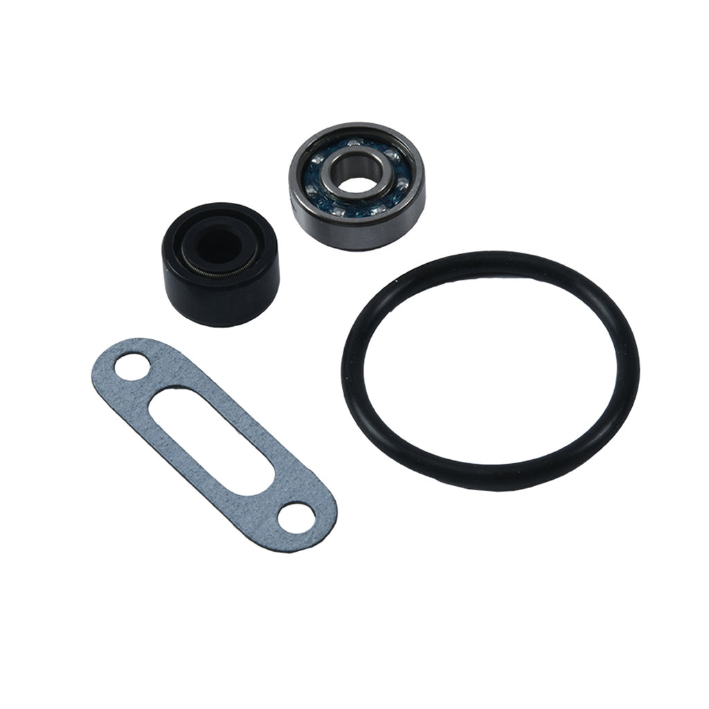 Hot Rods Water Pump Kit for Kawasaki 421-W0075 engine, showing the assembled water pump components and mounting hardware.