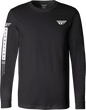 Fly Racing Fly Tribe long sleeve tee in black, featuring a graphic design, size 2XL, made for motocross and casual wear.