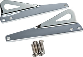 Chrome HardDrive hard drive tie-down bracket for 1995-2013 Harley FLHT models, body-mounted securing hardware.