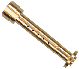 Mikuni Needle Jet 13-169-P5 for carburetor fuel system, close-up of the precision metal needle jet for motorcycle or dirt bike engine.