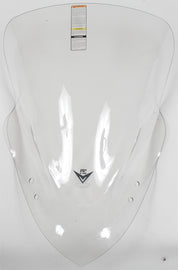 Clear National Cycle Vstream fairing mount windshield for Kawasaki motorcycles, showing the sleek, transparent windscreen design.