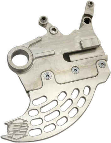 Enduro Engineering rear disc guard for motorcycle brakes, designed to protect the rear brake disc from debris and impacts.