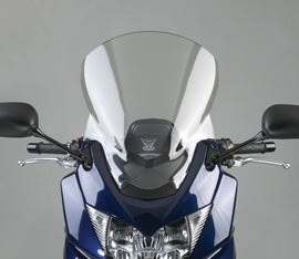 National Cycle Vstream Sport/Tour smoke windshield, replacement windscreen for enhanced riding comfort and visibility.