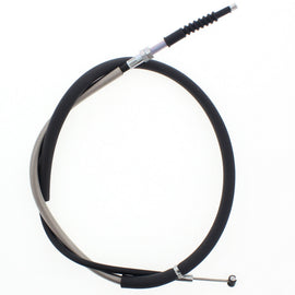 All Balls clutch cable 24-52058 for motorcycle, showing black hydraulic control line with metal fittings and protective outer layer.