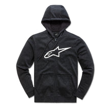 Load image into Gallery viewer, Alpine Star Ageless II fleece in black and white, size small, featuring a soft, cozy fabric with a sleek design.