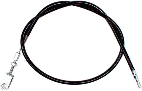 Motion Pro black vinyl clutch cable for motorcycles, featuring durable construction and precise control lines.