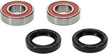 Load image into Gallery viewer, Pivot Works premium drive wheel bearing kit 22-51508P with bearings and seals for bike wheel maintenance, shown in the image.