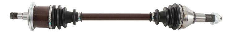 All Balls heavy-duty front axle with six ball bearings, designed for durable performance in off-road or motorcycle applications.