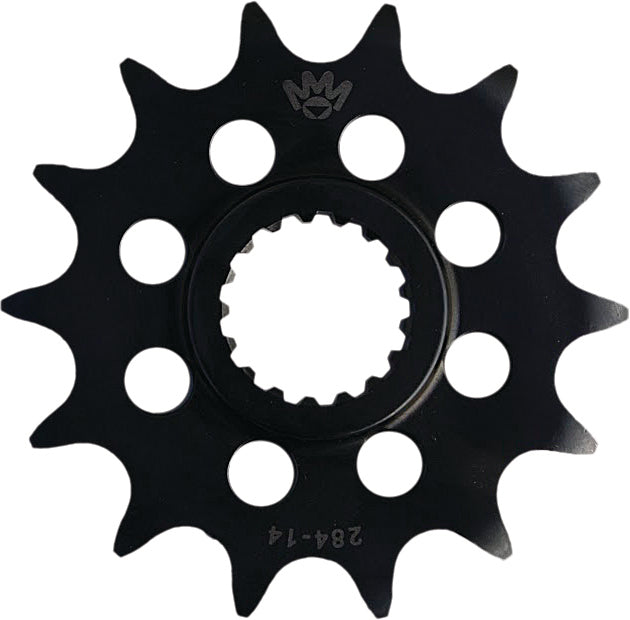 Mika Metals steel front CS sprocket 12T for KTM 205-5041512, 415 chain, durable motorcycle sprocket with teeth and brand logo visible