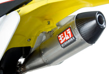 Load image into Gallery viewer, Yoshimura RS-4 stainless steel and carbon fiber exhaust header, canister, and end cap system on a motorcycle.