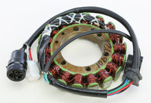 Load image into Gallery viewer, Ricks Motorsport Electric Stator 27-21901 for motorcycle electrical systems, showing the detailed coil and metal mounting plate.