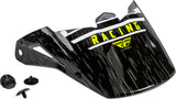 Fly Racing Kinetic K120 Helmet Visor Black/White/Hi-Vis 73-88173